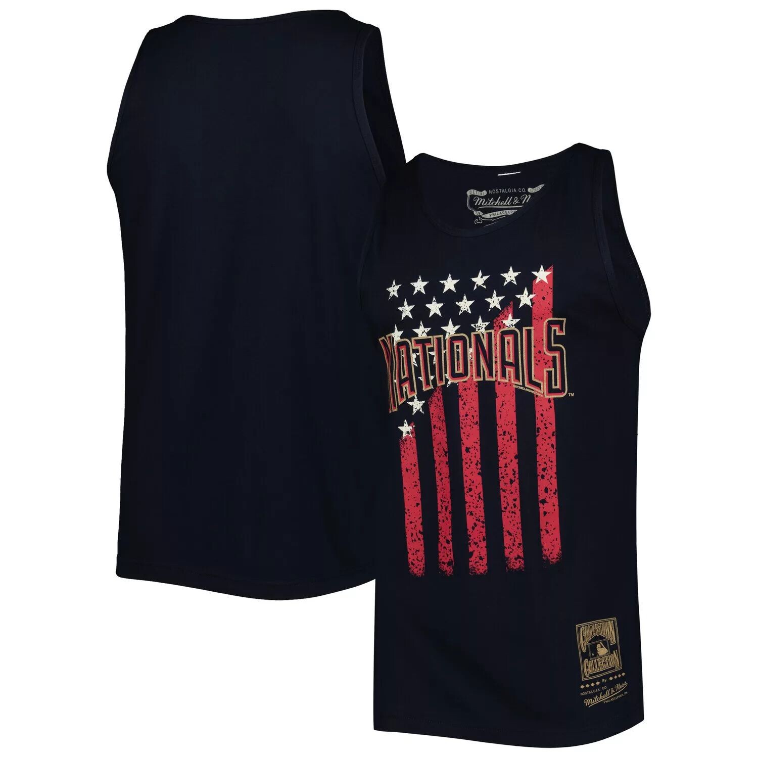 Мужская майка Mitchell & Ness Navy Washington Nationals Cooperstown Collection со звездами и полосками
Мужская майка Mitchell & Ness Navy Washington Nationals Cooperstown Collection со звездами и полосками