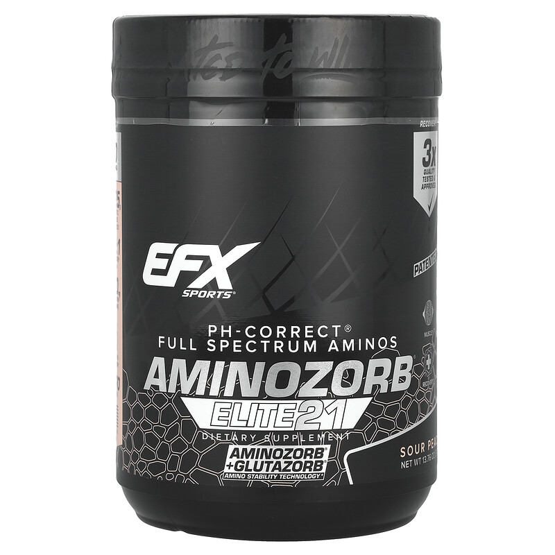EFX Sports, AminoZorb Elite 21, персиковый, 390 г (13,76 унции)
EFX Sports, AminoZorb Elite 21, персиковый, 390 г (13,76 унции)