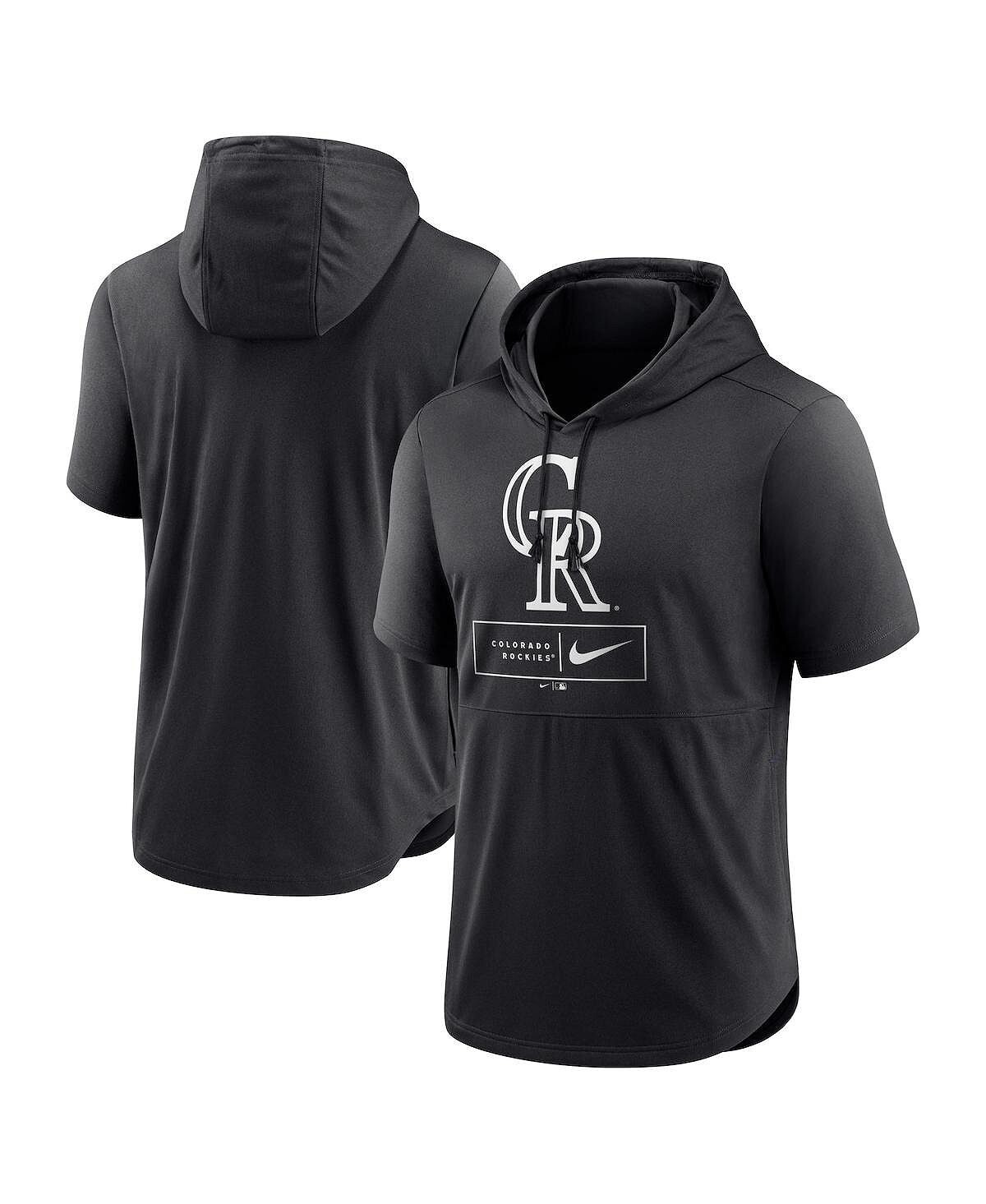 Мужской черный пуловер с капюшоном и короткими рукавами с логотипом Colorado Rockies Lockup Performance Nike
Мужской черный пуловер с капюшоном и короткими рукавами с логотипом Colorado Rockies Lockup Performance Nike