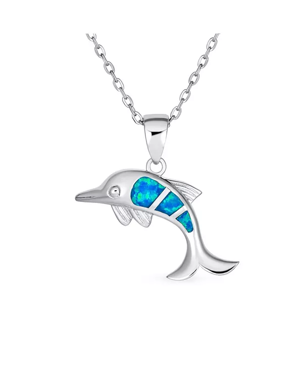 Ожерелье с подвеской в виде дельфина, инкрустированное синим опалом, с морской тематикой, морской жизнью, гавайским отдыхом, серебром 925 пробы Bling Jewelry, blue
Ожерелье с подвеской в виде дельфина, инкрустированное синим опалом, с морской тематикой, морской жизнью, гавайским отдыхом, серебром 925 пробы Bling Jewelry, blue