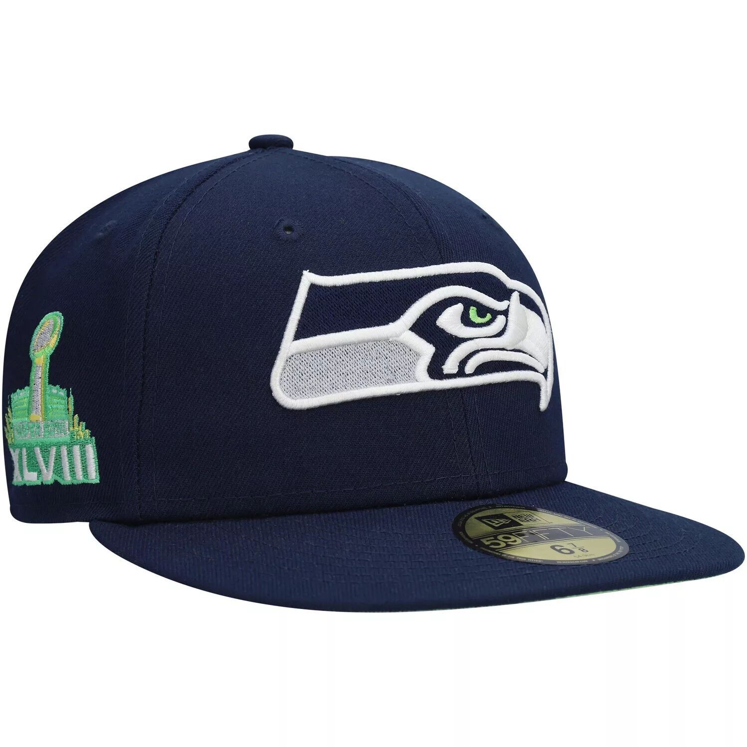 Мужская темно-синяя мужская шляпа New Era College Seattle Seahawks Super Bowl XLVIII Citrus Pop 59FIFTY.
Мужская темно-синяя мужская шляпа New Era College Seattle Seahawks Super Bowl XLVIII Citrus Pop 59FIFTY.