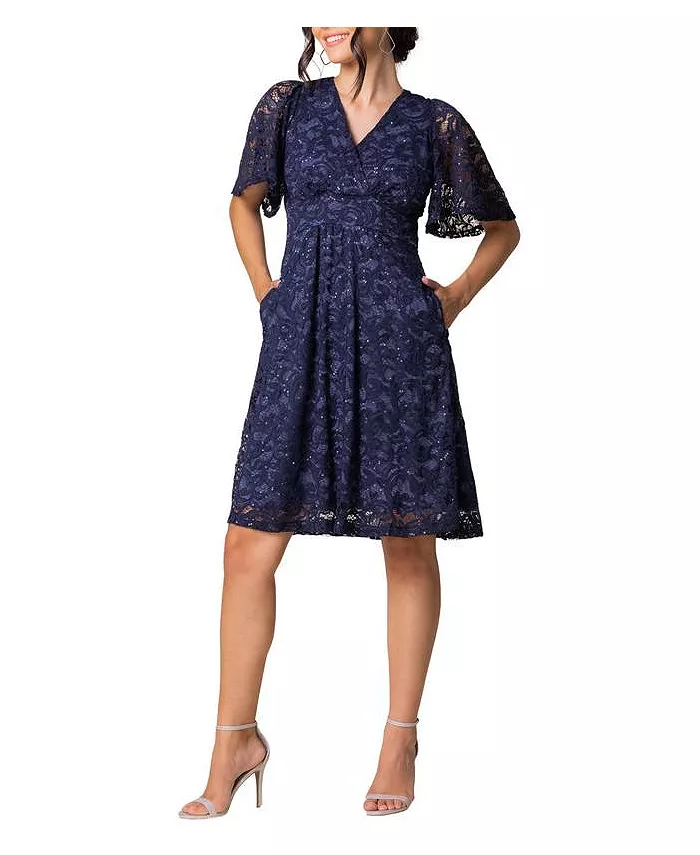 Женское коктейльное платье Starry Sequin с кружевом, V-образным вырезом и карманами Kiyonna, синий
Женское коктейльное платье Starry Sequin с кружевом, V-образным вырезом и карманами Kiyonna, синий