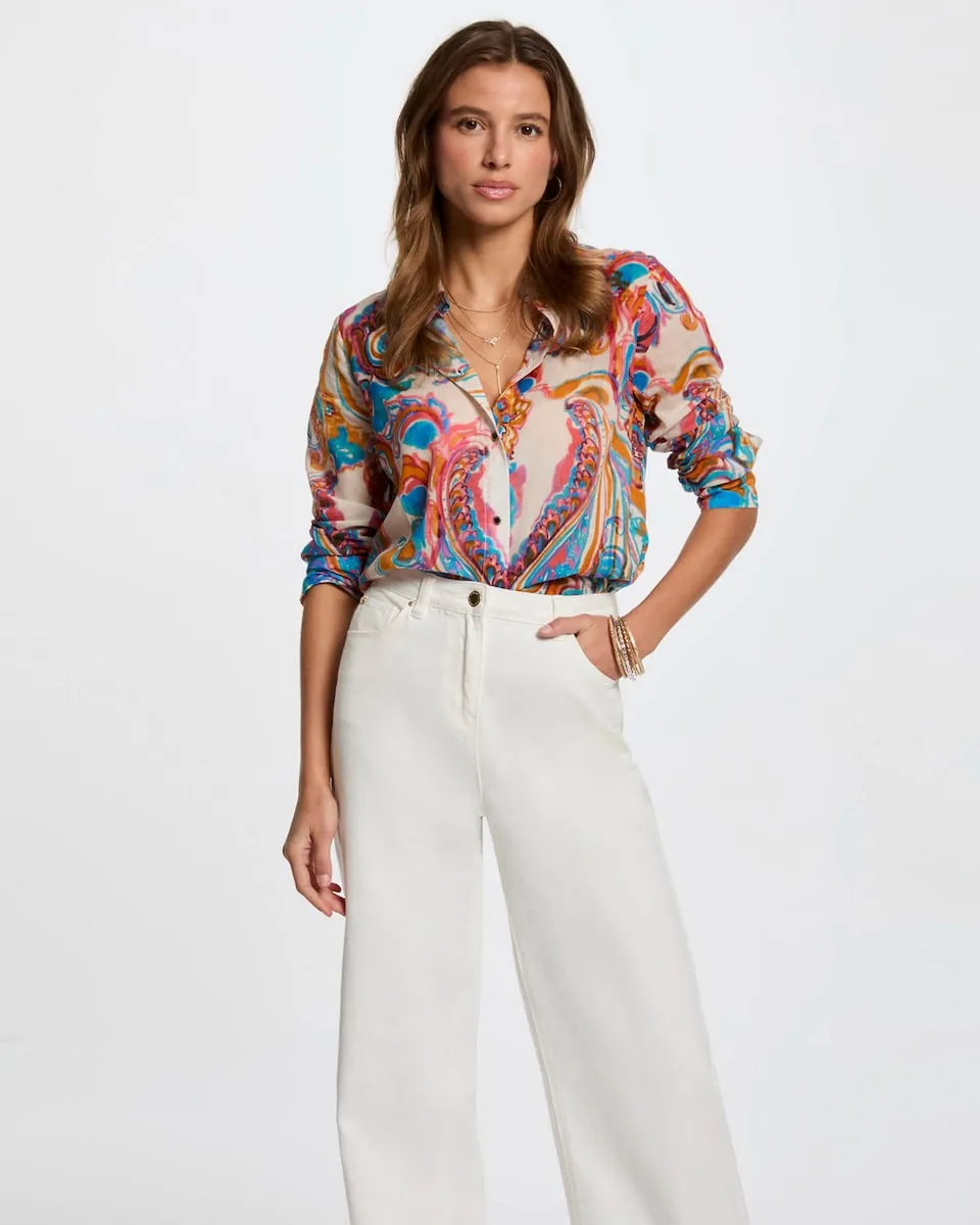 Женская блузка с длинным рукавом и принтом Morgan, многоцветный
Женская блузка с длинным рукавом и принтом Morgan, многоцветный