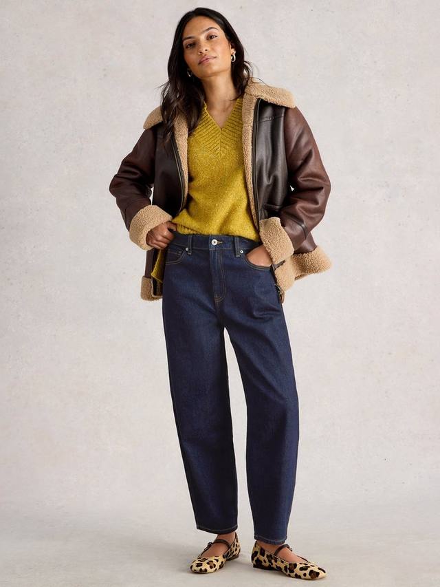 Джинсы Aubrey бочкообразного кроя из хлопковой смеси White Stuff
Джинсы Aubrey бочкообразного кроя из хлопковой смеси White Stuff