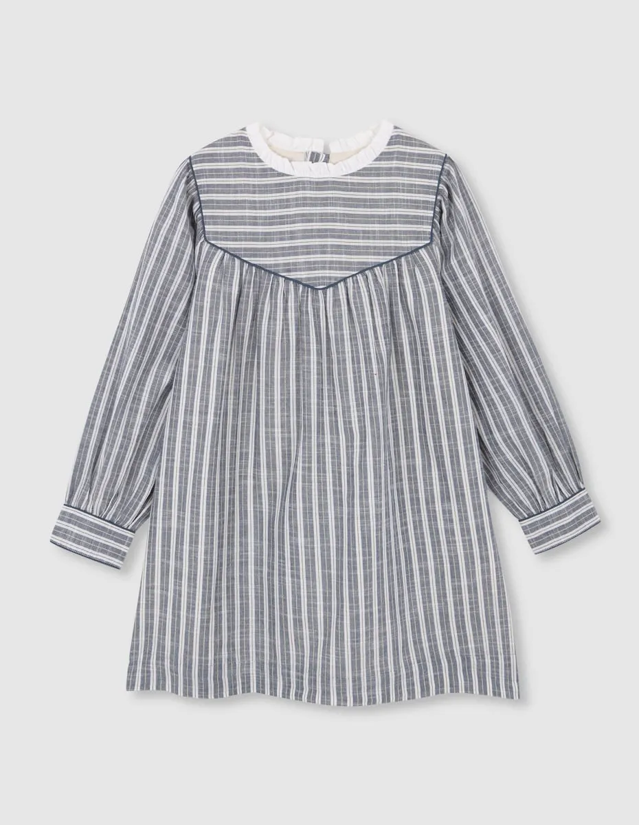 Длинное платье для девочки-волшебницы в нефритово-зеленую полоску Gocco, темно-зеленый 
Длинное платье для девочки-волшебницы в нефритово-зеленую полоску Gocco, темно-зеленый