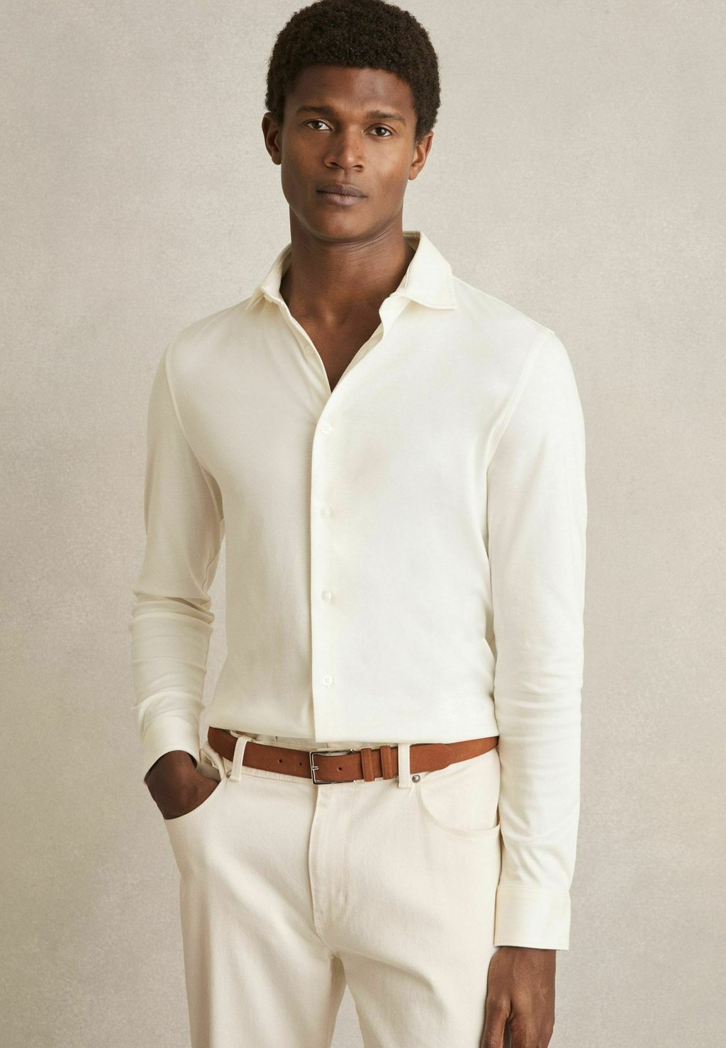 Официальная рубашка Reiss, бежевый
Официальная рубашка Reiss, бежевый