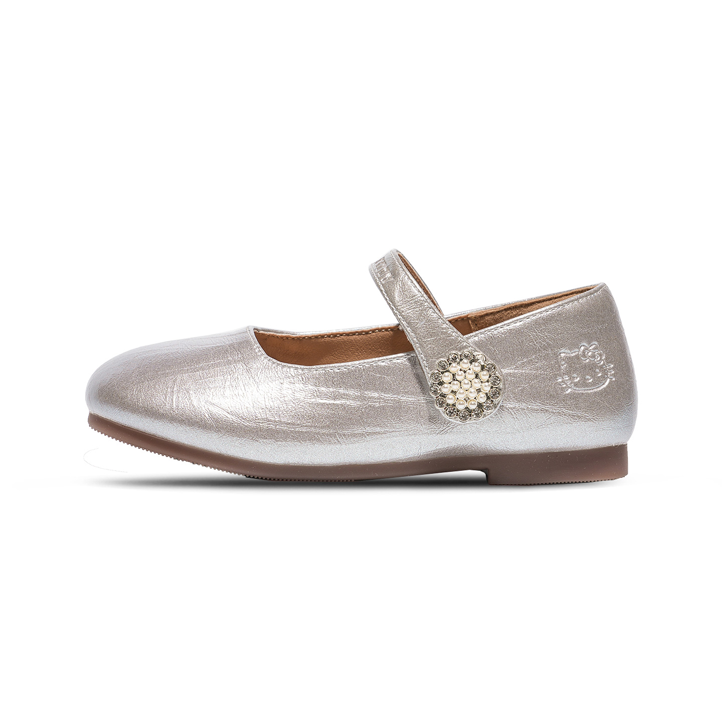 Детские кожаные туфли с противоскользящей подошвой и устойчивостью к истиранию Sanrio, серебро
Детские кожаные туфли с противоскользящей подошвой и устойчивостью к истиранию Sanrio, серебро