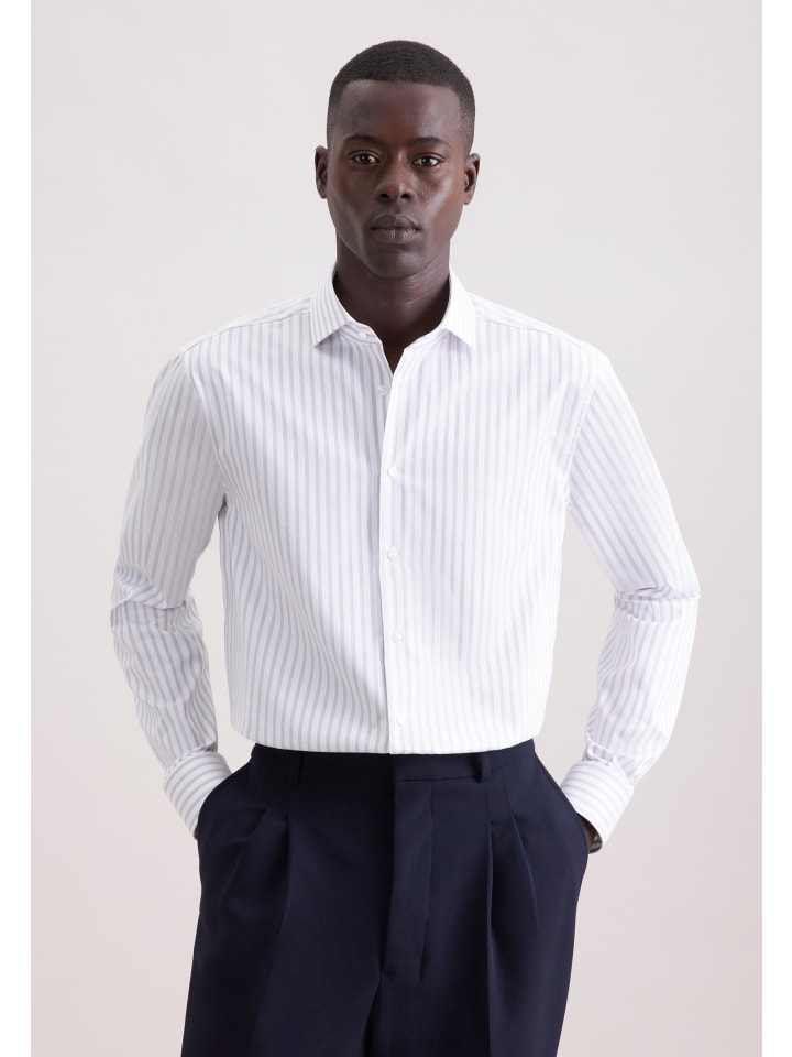 Seidensticker Деловая рубашка, стандартный размер, серого цвета
Seidensticker Деловая рубашка, стандартный размер, серого цвета