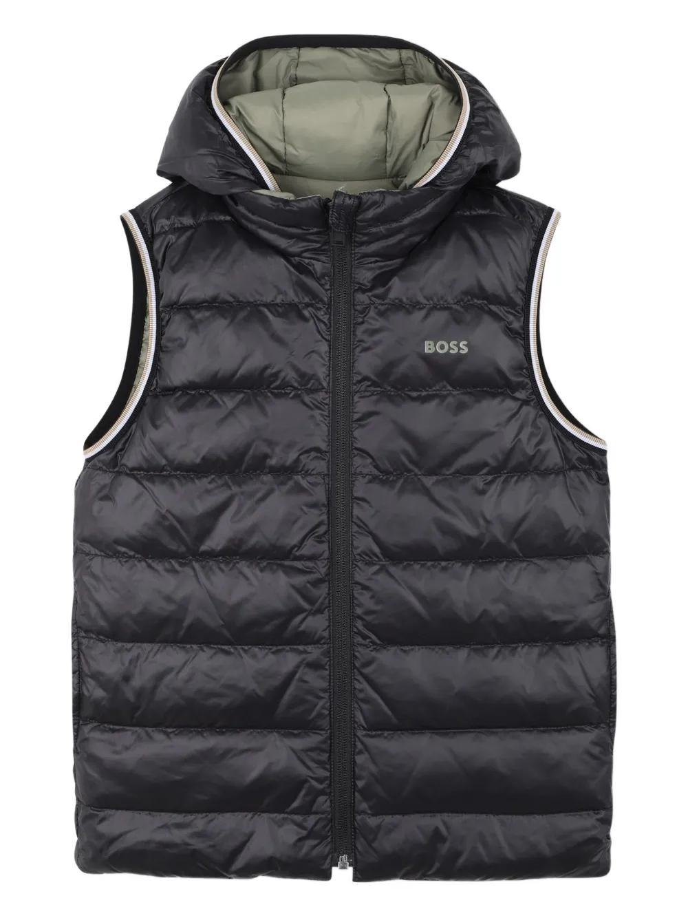 Жилет-пуховик с капюшоном BOSS Kidswear, черный
Жилет-пуховик с капюшоном BOSS Kidswear, черный