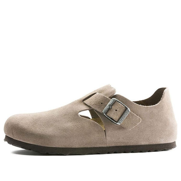 Тапочки london suede leather 'taupe' Birkenstock, коричневый
Тапочки london suede leather 'taupe' Birkenstock, коричневый