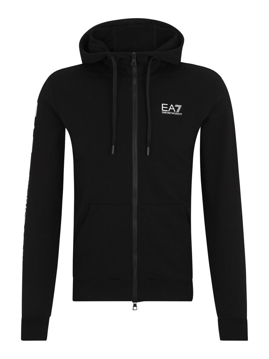 Толстовка с капюшоном на молнии EA7 Emporio Armani Zip-Up Hoodie, черный 
Толстовка с капюшоном на молнии EA7 Emporio Armani Zip-Up Hoodie, черный