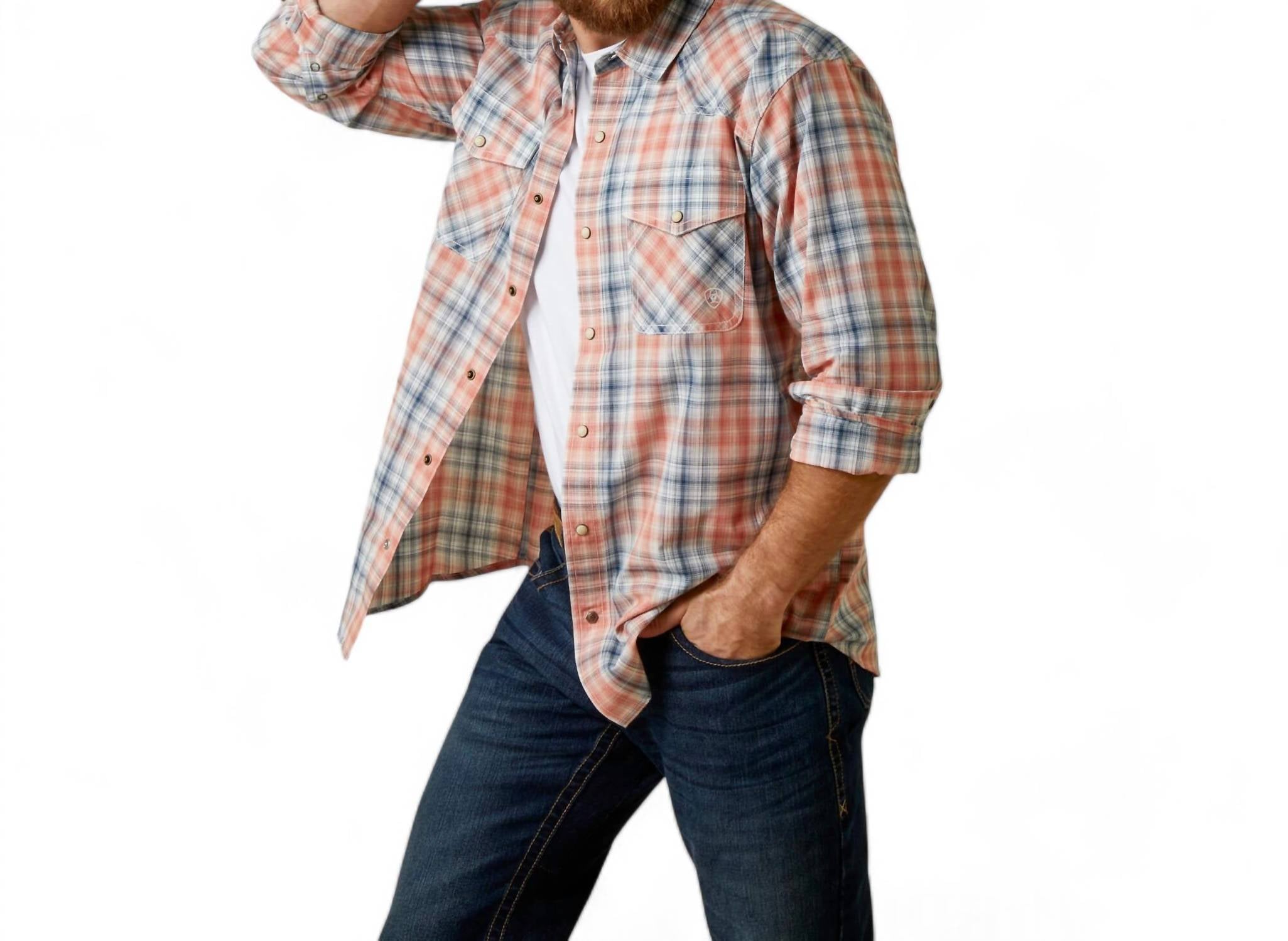 Мужская рубашка Handioch Retro с длинным рукавом цвета выцветший кирпич ARIAT, цвет faded brick
Мужская рубашка Handioch Retro с длинным рукавом цвета выцветший кирпич ARIAT, цвет faded brick