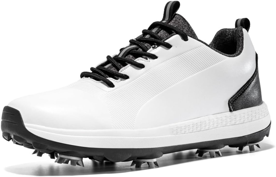 Мужские гольф-кроссовки с шипами, низкие, для гольфа, модные, для спорта и фитнеса, удобные, кожаные для мужчин-гольфистов Omcam, белый
Мужские гольф-кроссовки с шипами, низкие, для гольфа, модные, для спорта и фитнеса, удобные, кожаные для мужчин-гольфистов Omcam, белый