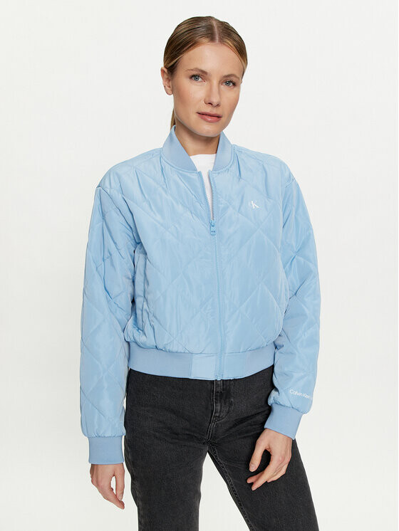 Бомбер стандартного кроя Calvin Klein, синий
Бомбер стандартного кроя Calvin Klein, синий