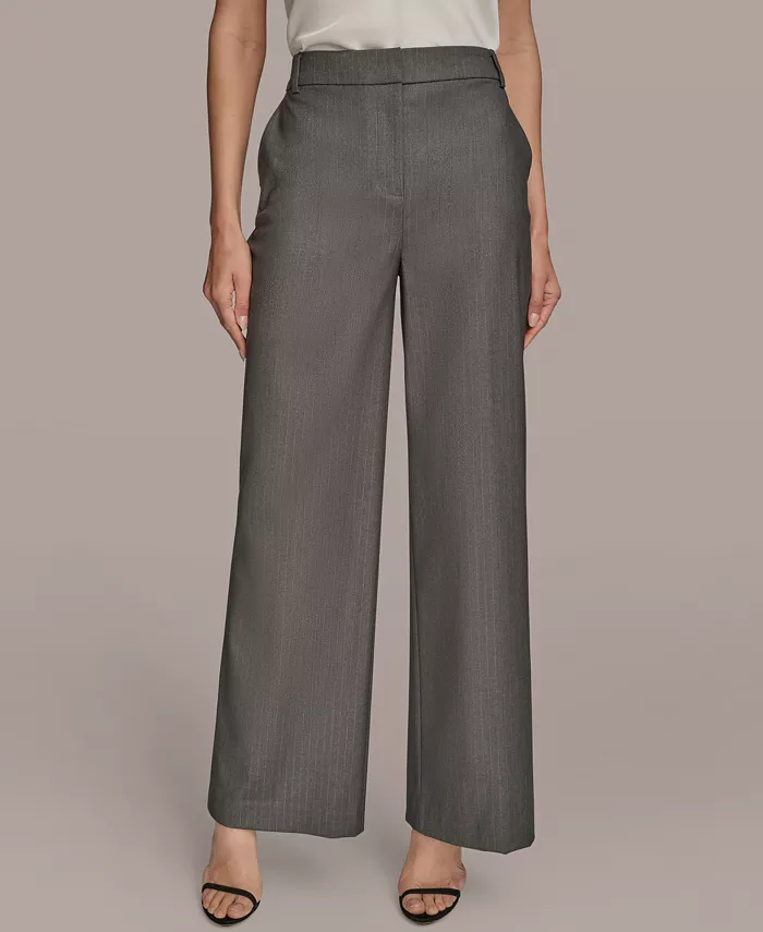 Женские брюки в тонкую полоску с плоским передом Donna Karan New York, серый
Женские брюки в тонкую полоску с плоским передом Donna Karan New York, серый