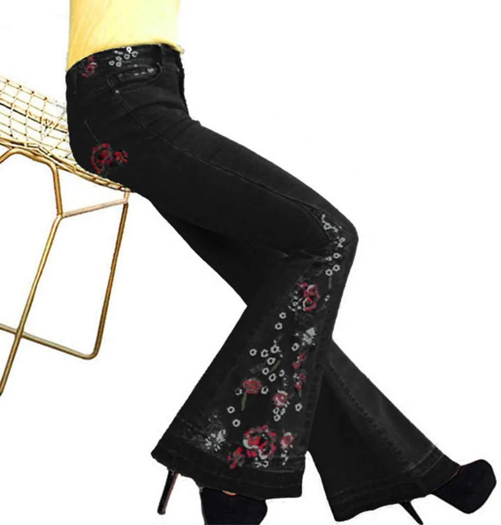 Вышитые расклешенные джинсы для женщин high waisted bell bottom plus size Lxitoler
Вышитые расклешенные джинсы для женщин high waisted bell bottom plus size Lxitoler