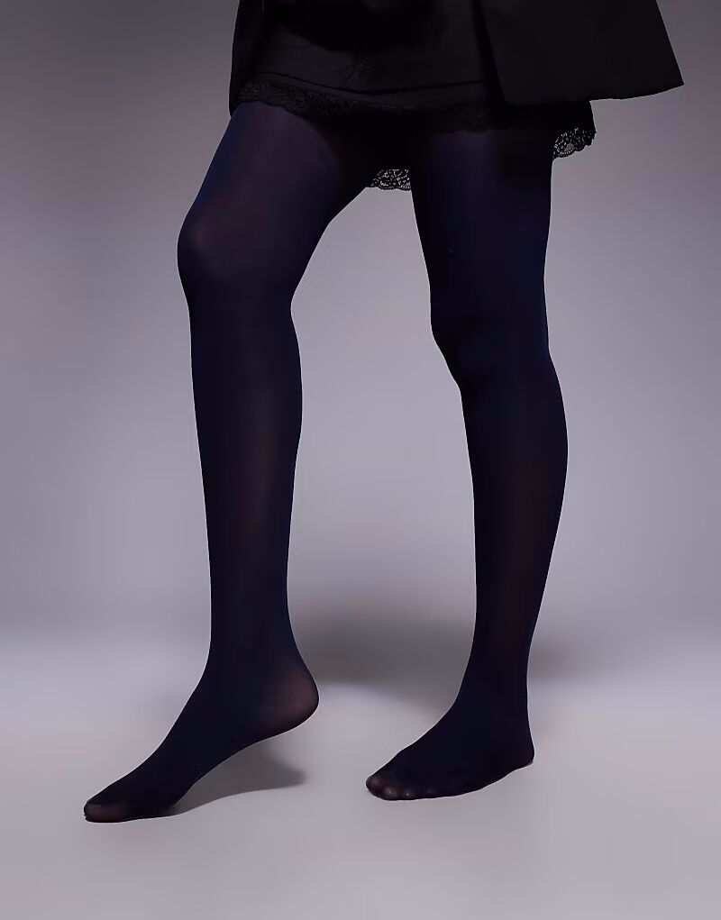 Колготки 40 ден темно-синего цвета Asos Design
Колготки 40 ден темно-синего цвета Asos Design