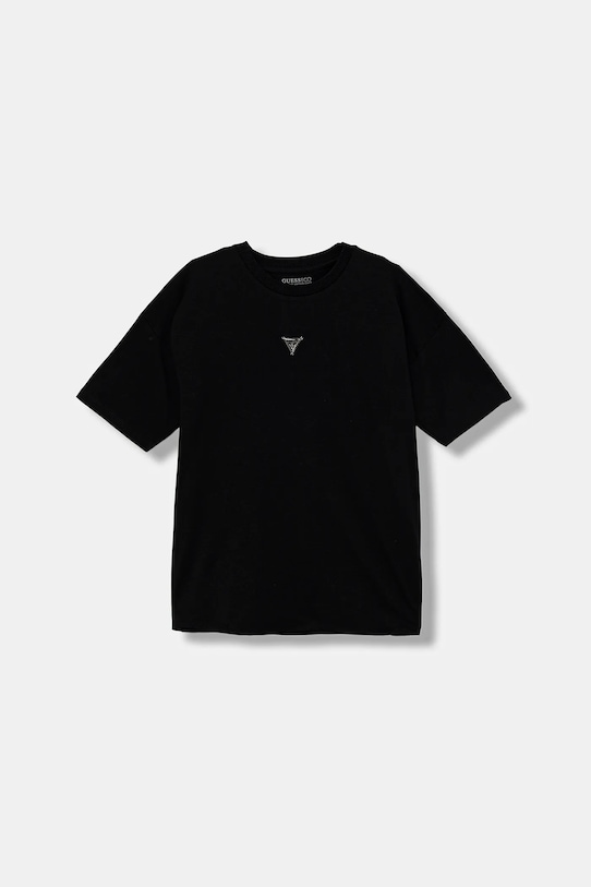 Детская хлопковая футболка Guess, черный
Детская хлопковая футболка Guess, черный