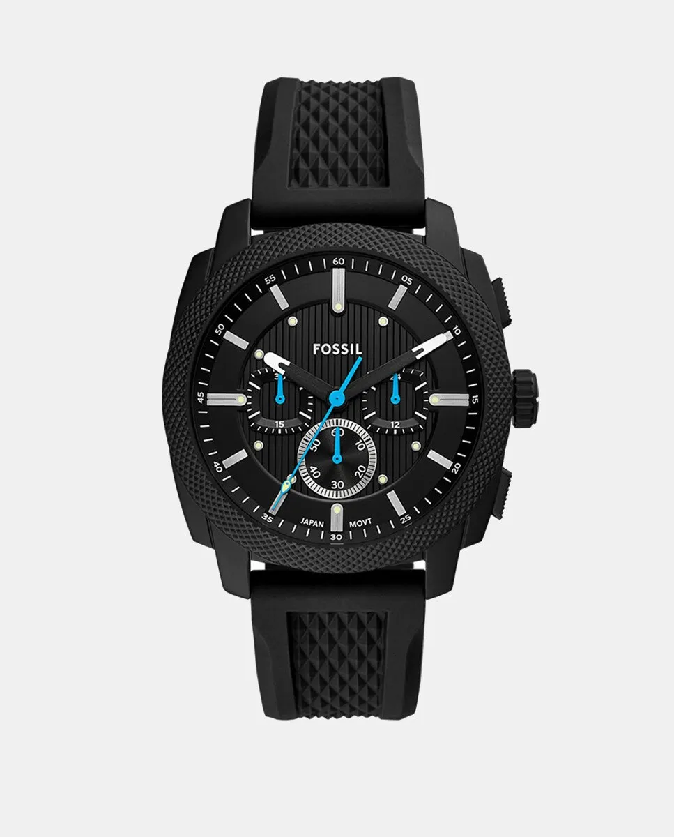 Machine FS6099 Мужские часы Черный Силиконовый Хронограф Fossil, черный 
Machine FS6099 Мужские часы Черный Силиконовый Хронограф Fossil, черный