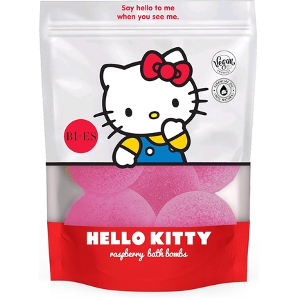 Шипучие бомбочки для ванны Hello Kitty с ароматом малины, веганские Emmexx
Шипучие бомбочки для ванны Hello Kitty с ароматом малины, веганские Emmexx