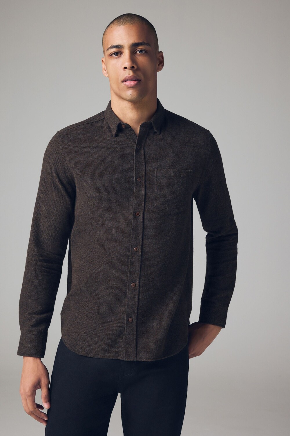 Рубашка с длинным рукавом из 100% хлопка с начесом Next, коричневый
Рубашка с длинным рукавом из 100% хлопка с начесом Next, коричневый