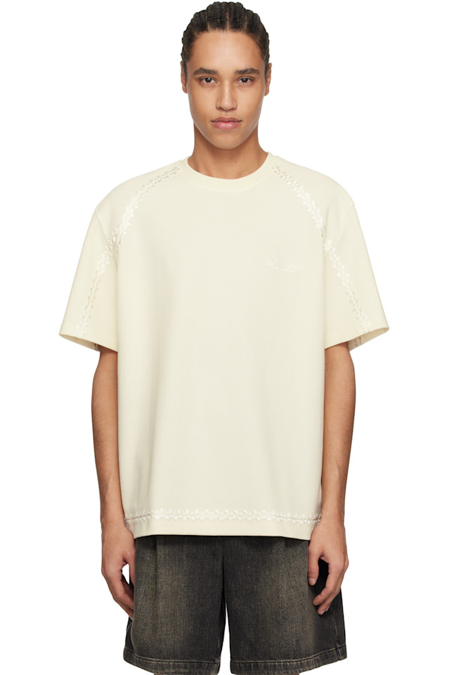 Футболка с вышивкой линиями Wooyoungmi, цвет ivory
Футболка с вышивкой линиями Wooyoungmi, цвет ivory