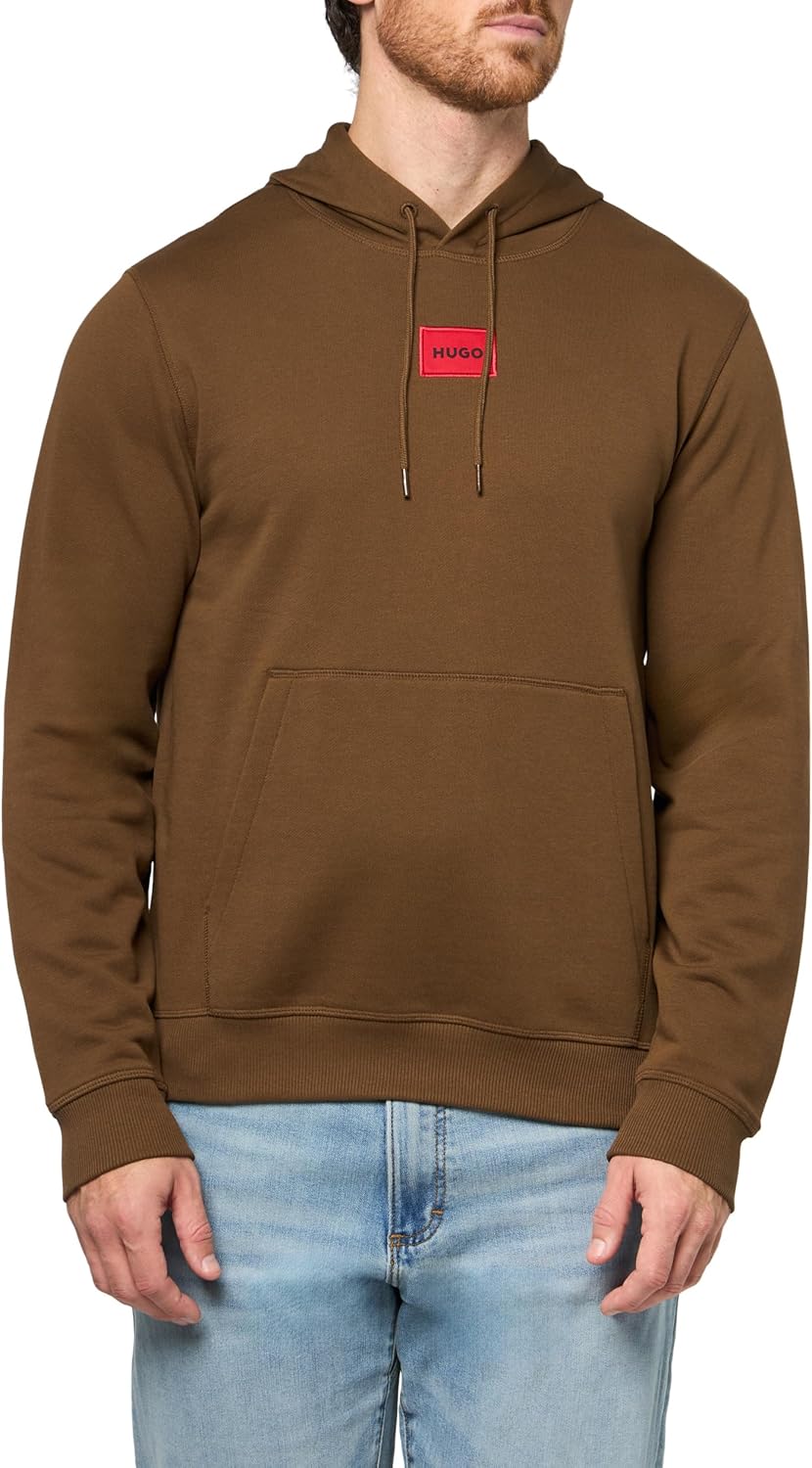 HUGO Мужская худи Regular Fit с квадратным логотипом, Dark Sepia
HUGO Мужская худи Regular Fit с квадратным логотипом, Dark Sepia