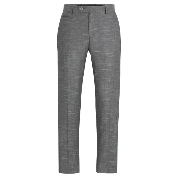 Брюки шерстяные h-genius-241 стандартного кроя с добавлением белья Boss, серый
Брюки шерстяные h-genius-241 стандартного кроя с добавлением белья Boss, серый