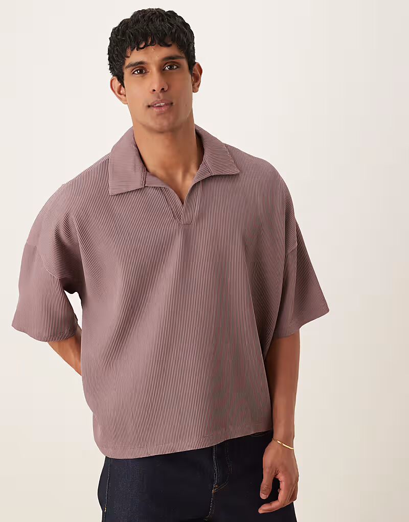 Свободного покроя поло свободного кроя с заниженной линией плеч ASOS DESIGN фиолетового цвета
Свободного покроя поло свободного кроя с заниженной линией плеч ASOS DESIGN фиолетового цвета