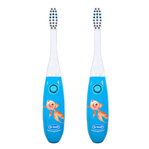 Набор: детская зубная щетка с таймером, синяя, 2 шт. Dr Scott
Набор: детская зубная щетка с таймером, синяя, 2 шт. Dr Scott