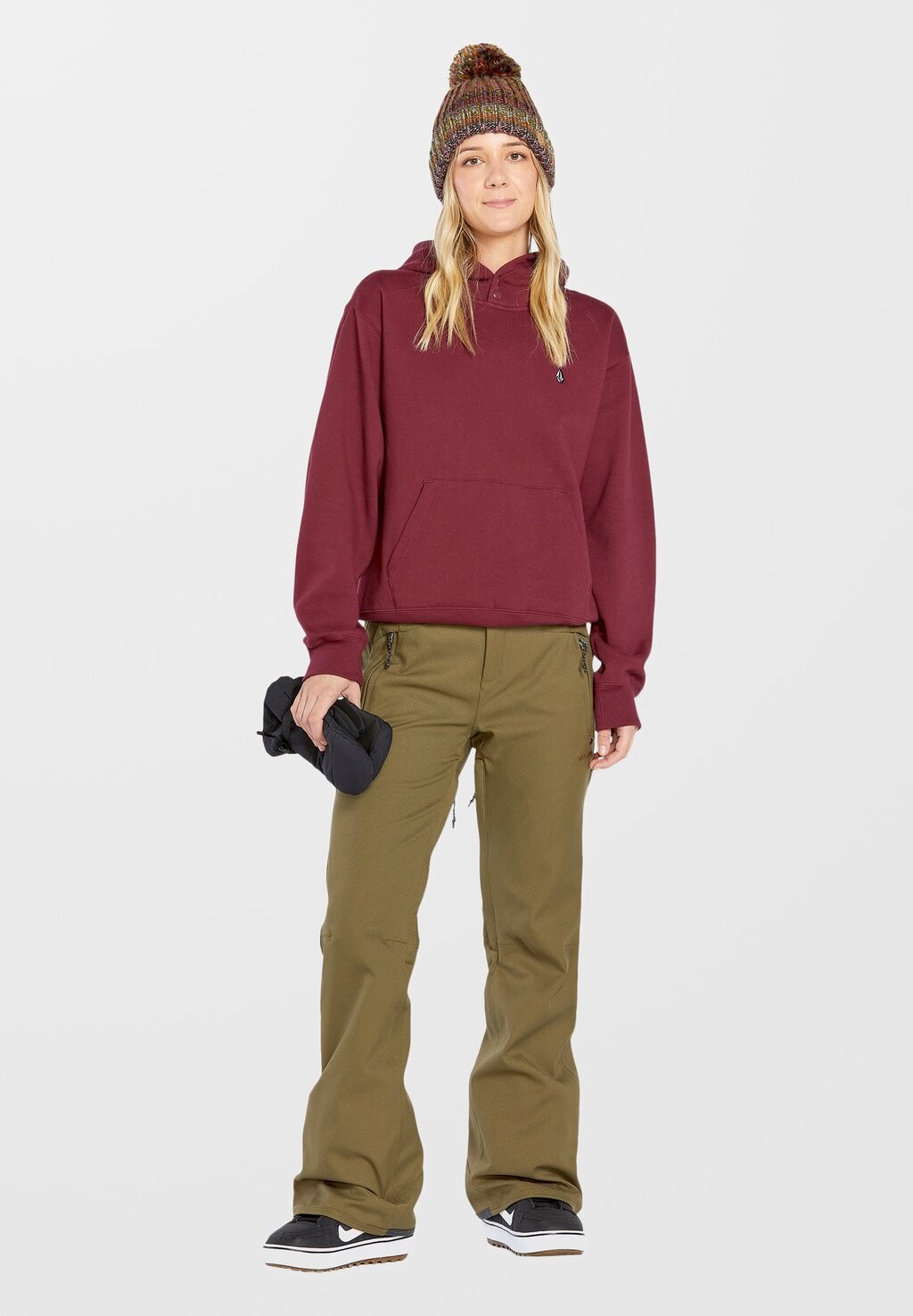 Толстовка с капюшоном COSTUS Volcom, темно-красный 
Толстовка с капюшоном COSTUS Volcom, темно-красный