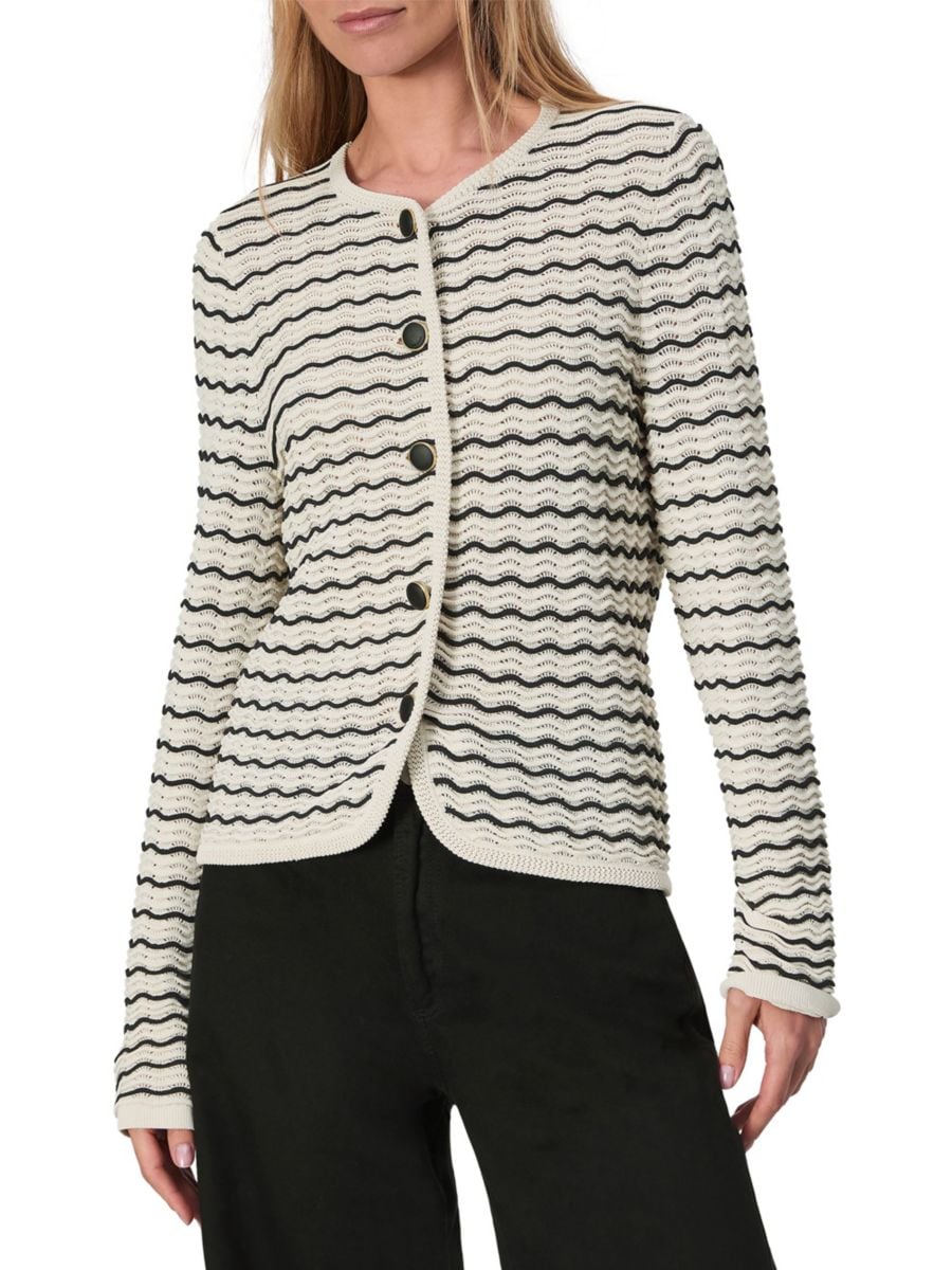 Кардиган Elisa в волнистую полоску rag & bone, цвет Cream Black Stripe
Кардиган Elisa в волнистую полоску rag & bone, цвет Cream Black Stripe