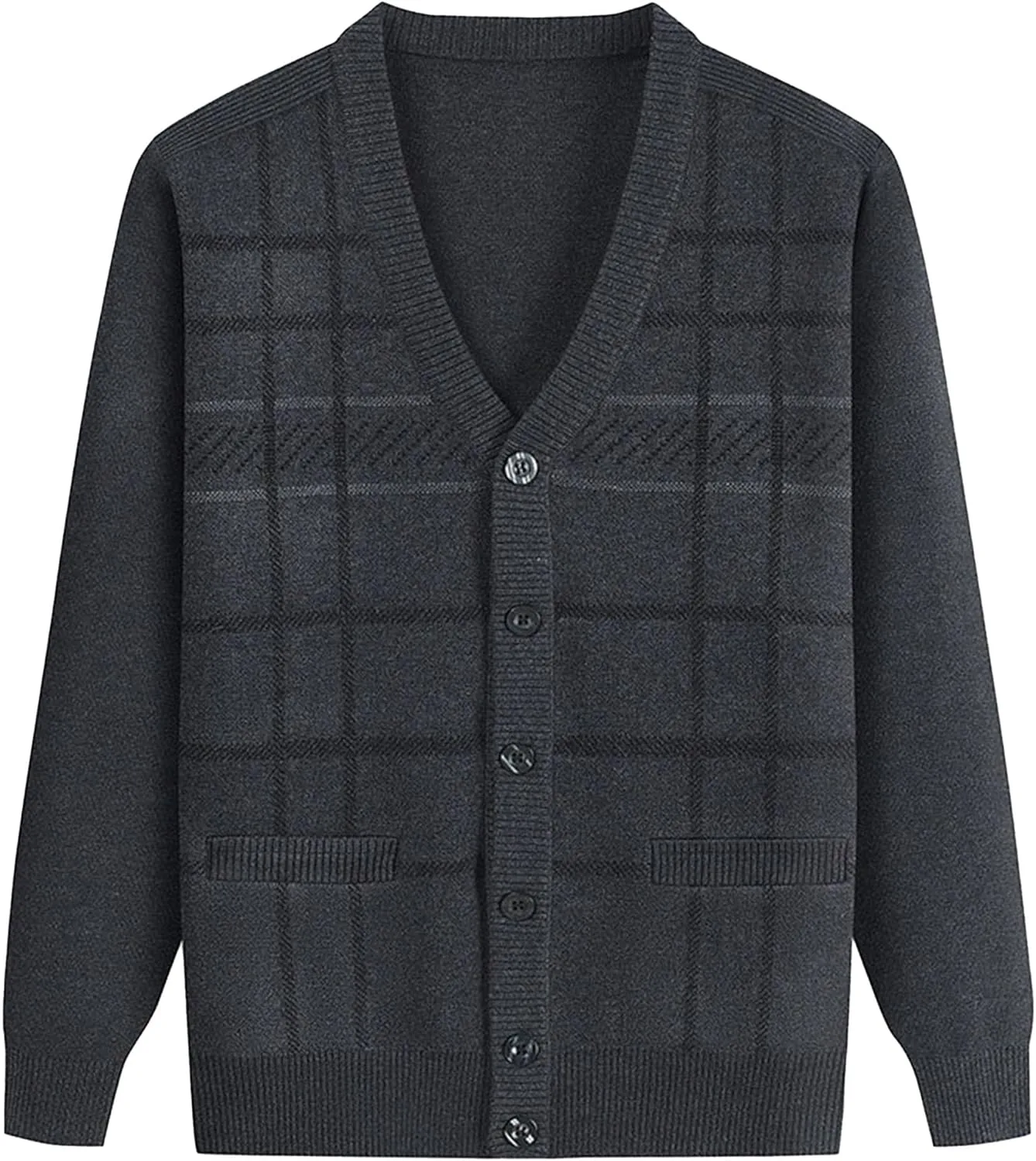 Мужской кардиган Slim Fit V-образным вырезом на пуговицах QOAAIE
Мужской кардиган Slim Fit V-образным вырезом на пуговицах QOAAIE