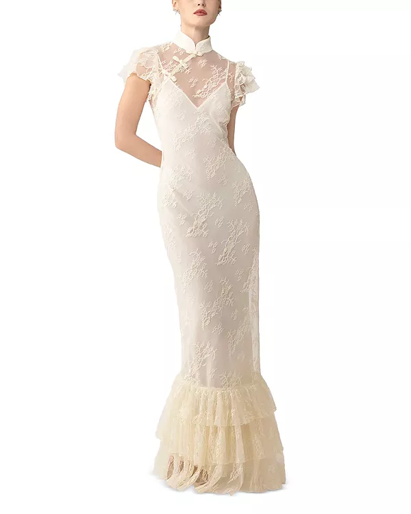 Кружевное платье Рамона Sau Lee, белый
Кружевное платье Рамона Sau Lee, белый