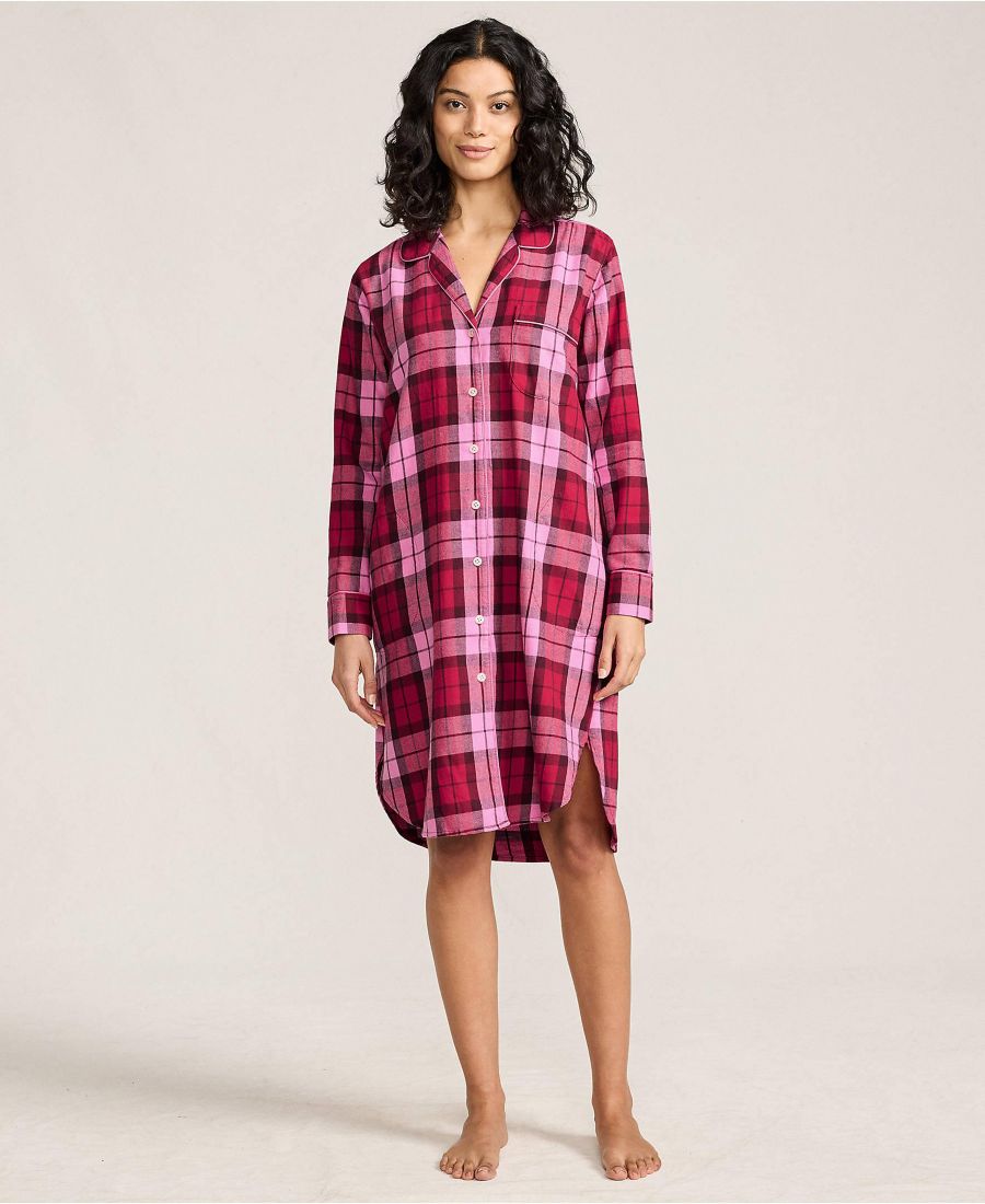 Женская фланелевая ночная рубашка с длинными рукавами Lands' End, Vibrant red/aurora pink plaid
Женская фланелевая ночная рубашка с длинными рукавами Lands' End, Vibrant red/aurora pink plaid