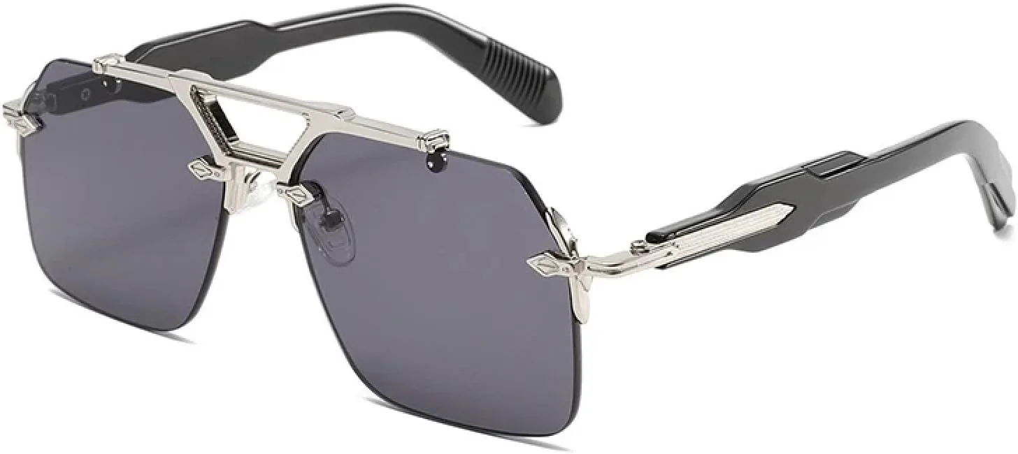 Роскошные классические овальные солнцезащитные очки без оправы для мужчин и женщин в винтажном панк-стиле с увеличенной металлической оправой TVTBBVV, C4
Роскошные классические овальные солнцезащитные очки без оправы для мужчин и женщин в винтажном панк-стиле с увеличенной металлической оправой TVTBBVV, C4