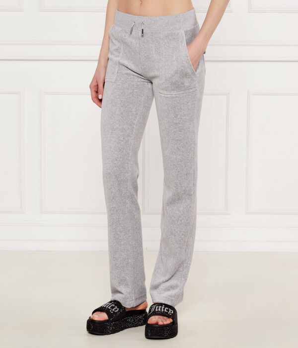 Брюки дель рэй Regular fit Juicy Couture, серый 
Брюки дель рэй Regular fit Juicy Couture, серый