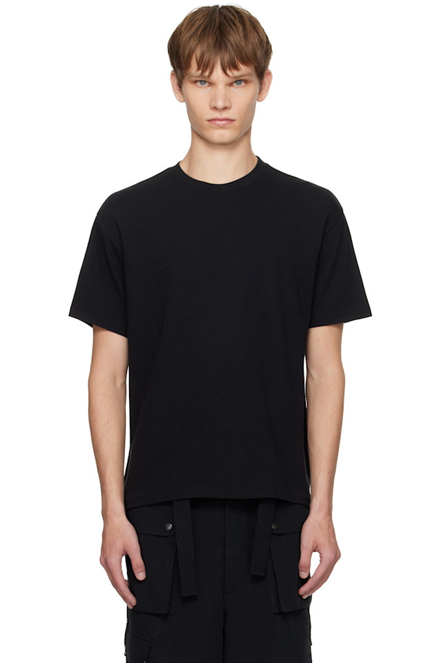 Бесшовная футболка с круглым вырезом Auralee, черный
Бесшовная футболка с круглым вырезом Auralee, черный