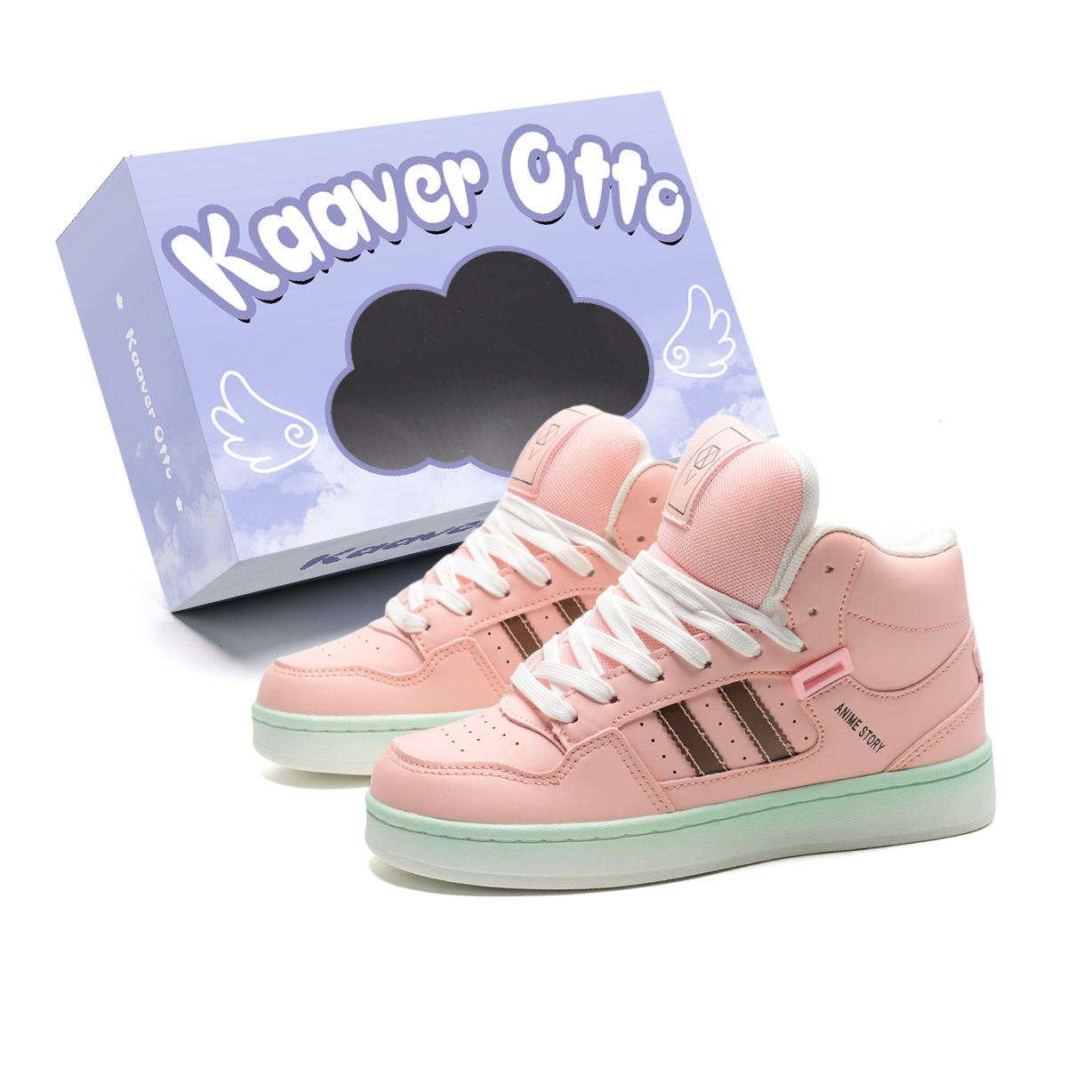 KAAVER OTTO Высокие скейтерские кроссовки унисекс градиент бело-голубые бело-розовые Moon, цвет White Pink Moon
KAAVER OTTO Высокие скейтерские кроссовки унисекс градиент бело-голубые бело-розовые Moon, цвет White Pink Moon