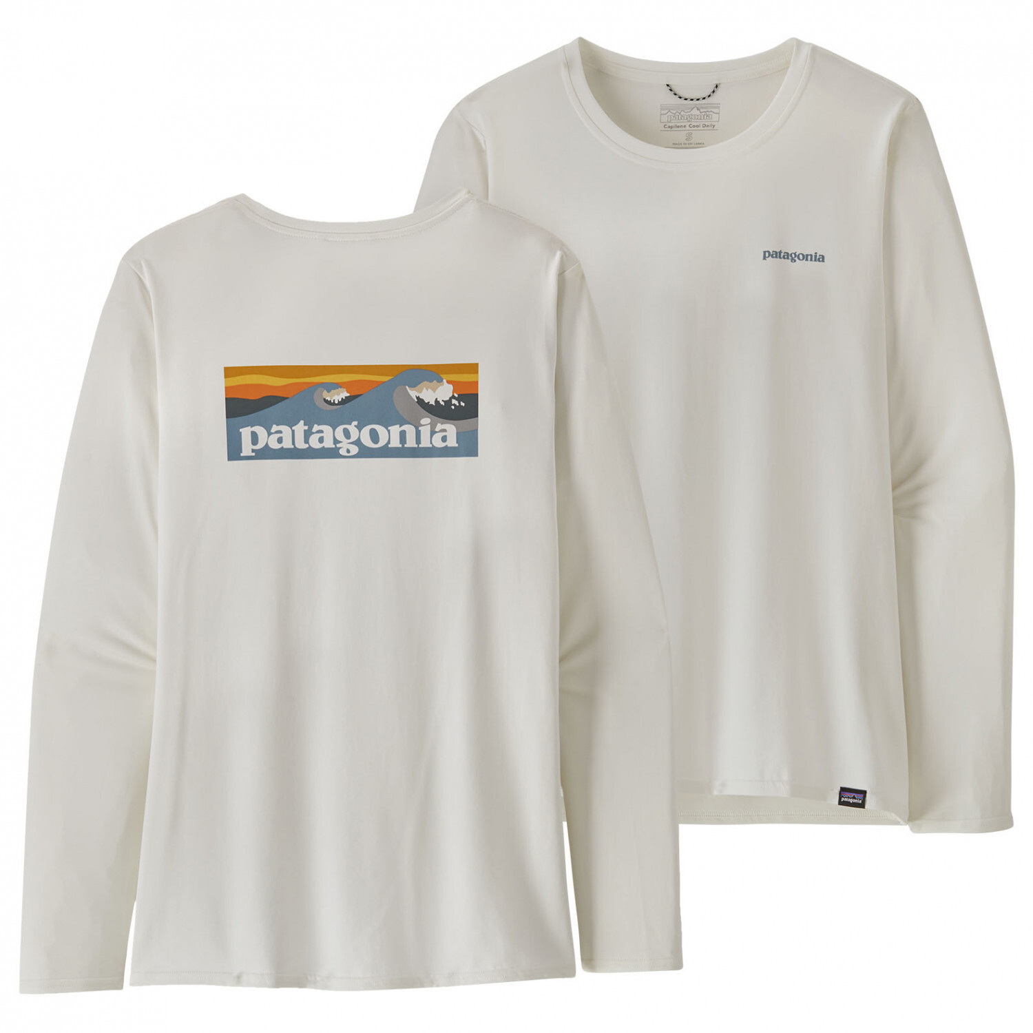 Лонгслив Patagonia Women's L/S Cap Cool Daily Graphic Shirt Waters, цвет Boardshort Logo Light Plume Grey: White
Лонгслив Patagonia Women's L/S Cap Cool Daily Graphic Shirt Waters, цвет Boardshort Logo Light Plume Grey: White