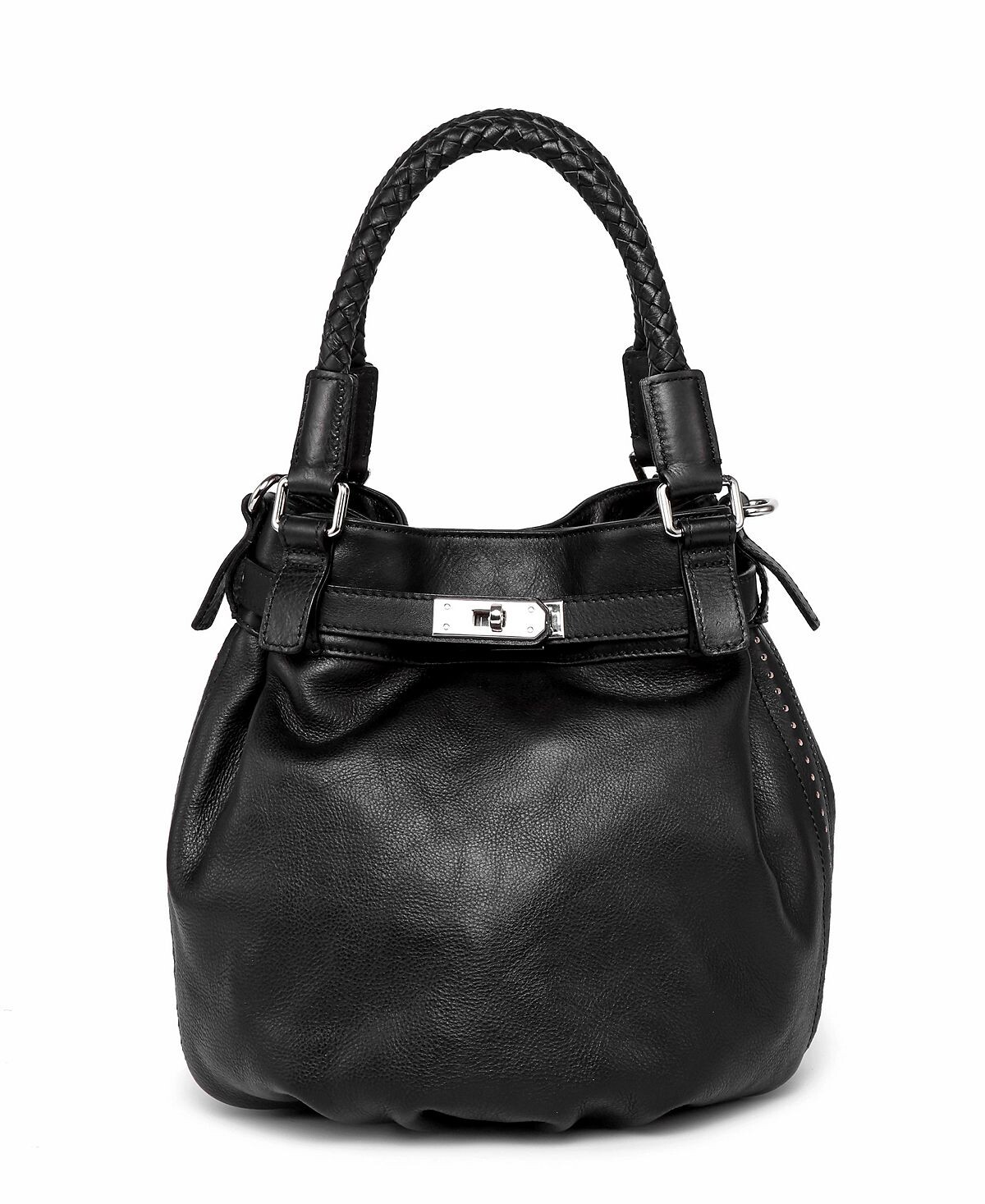 Женская сумка-мешок из натуральной кожи с тыквой OLD TREND, черный
Женская сумка-мешок из натуральной кожи с тыквой OLD TREND, черный