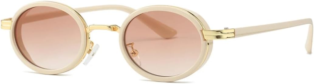 Солнцезащитные очки с защитой от УФ-излучения UV400 | Маленькая овальная оправа в стиле панк | Линзы конфетных цветов для занятий спортом на открытом воздухе и путешествий DSVIGF, Beige Gold Tea
Солнцезащитные очки с защитой от УФ-излучения UV400 | Маленькая овальная оправа в стиле панк | Линзы конфетных цветов для занятий спортом на открытом воздухе и путешествий DSVIGF, Beige Gold Tea