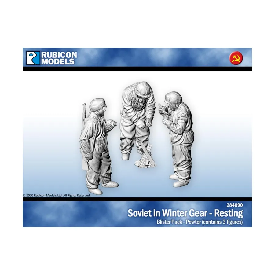 Советская пехота – отдыхает в зимнем снаряжении, World War II - Soviet (28mm)
Советская пехота – отдыхает в зимнем снаряжении, World War II - Soviet (28mm)