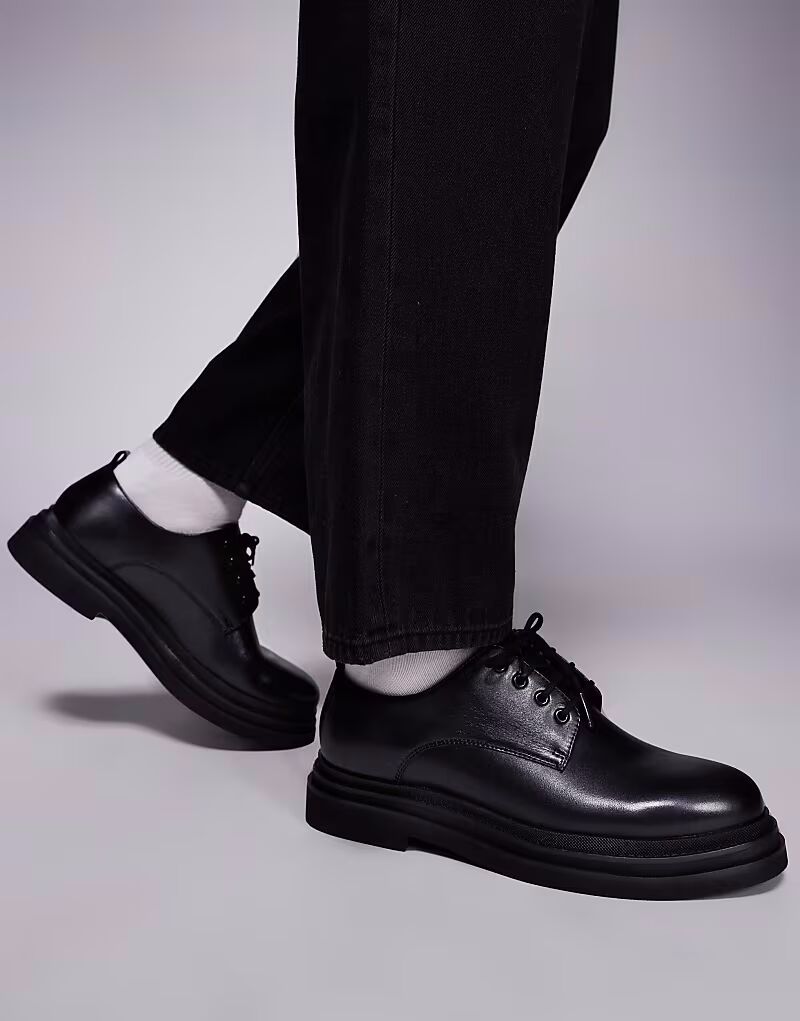 Дерби-туфли Walk London Brooklyn из черной кожи
Дерби-туфли Walk London Brooklyn из черной кожи