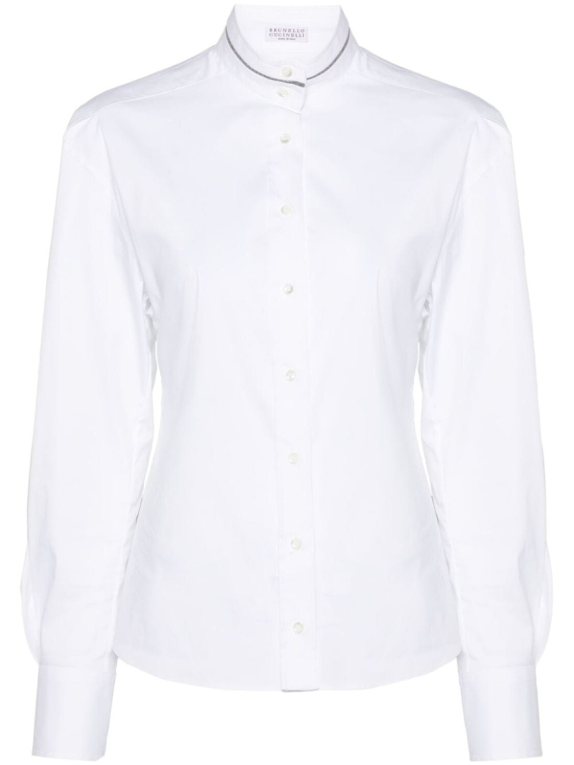 Brunello Cucinelli рубашка из поплина с отделкой Monili, белый
Brunello Cucinelli рубашка из поплина с отделкой Monili, белый