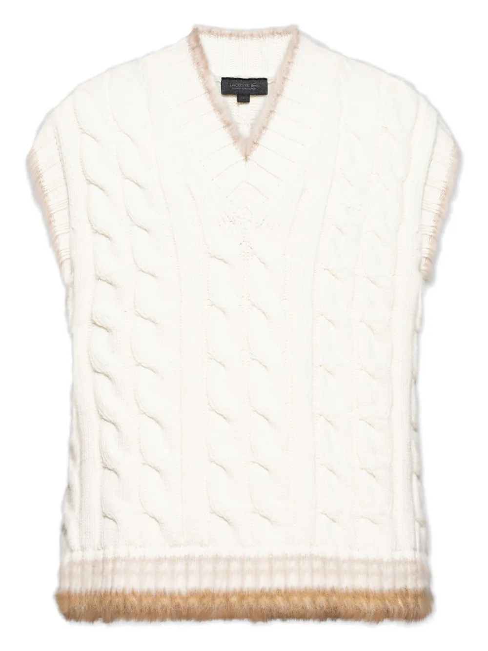 Жилет с фактурной вязаной отделкой (в технике "косы") Lacoste, белый
Жилет с фактурной вязаной отделкой (в технике "косы") Lacoste, белый