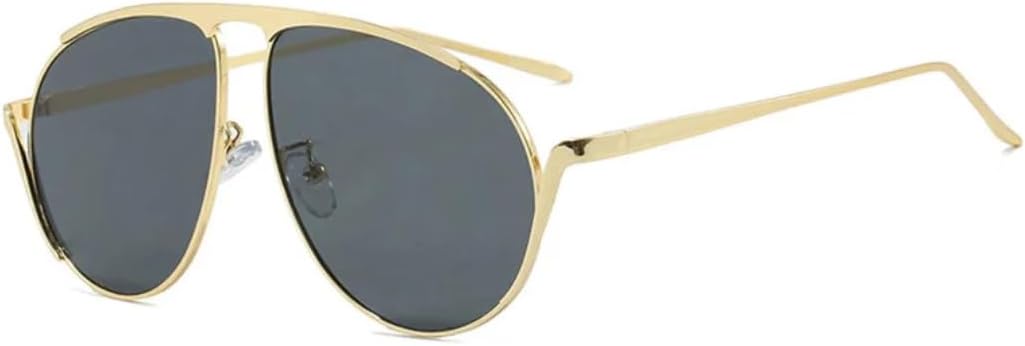 Большие солнцезащитные очки для женщин, модные, в металлической оправе, женские солнцезащитные очки для активного отдыха, защита от УФ-излучения UV400 HHZZYVY, Gold-black
Большие солнцезащитные очки для женщин, модные, в металлической оправе, женские солнцезащитные очки для активного отдыха, защита от УФ-излучения UV400 HHZZYVY, Gold-black