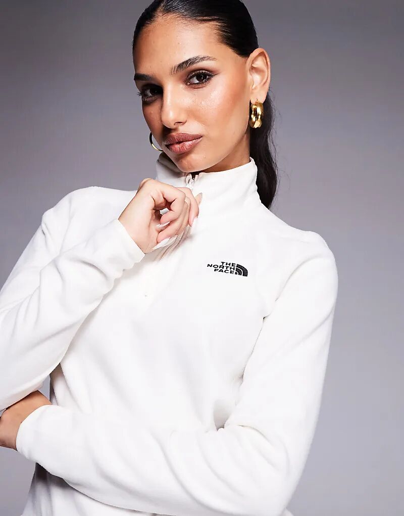 Флис Glacier с застежкой-молнией на четверть метра и логотипом в цвете «кремовый» The North Face 
Флис Glacier с застежкой-молнией на четверть метра и логотипом в цвете «кремовый» The North Face