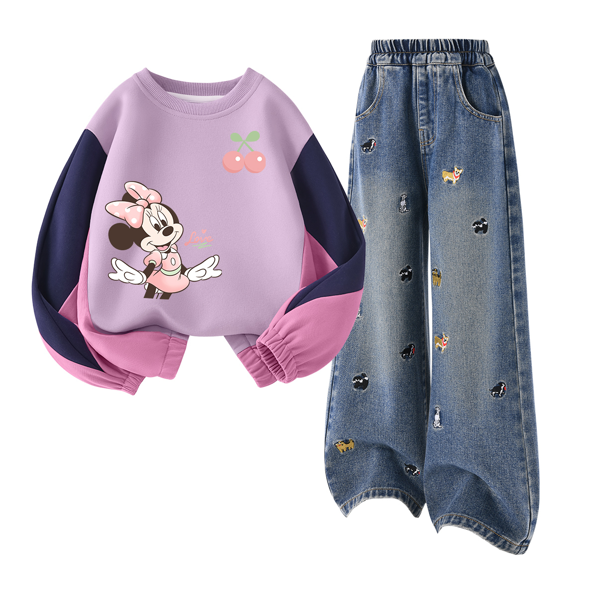 Детская повседневная спортивная одежда Disney, Di Elegant Cherry Blossom K Hibiscus Pink+Solid Color Denim Blue
Детская повседневная спортивная одежда Disney, Di Elegant Cherry Blossom K Hibiscus Pink+Solid Color Denim Blue