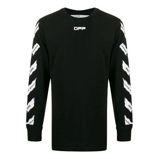 Толстовка airport tape printing stripe round neck black Off-White, черный
Толстовка airport tape printing stripe round neck black Off-White, черный